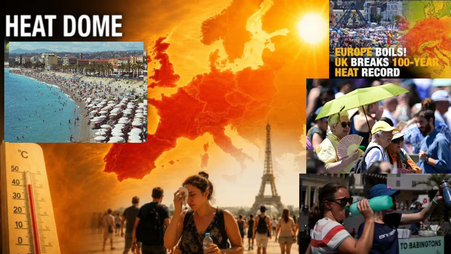Spain, France, UK Break Records as Europe Endures Relentless Heatwave