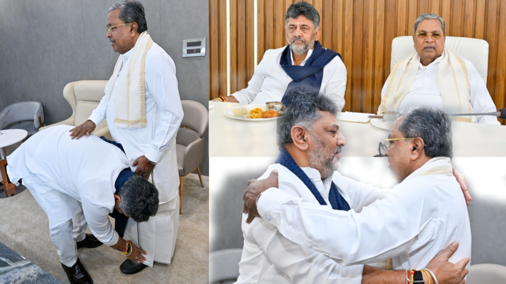 Shivakumar Seeks Siddaramaiah’s Blessings Amid Resignation Buzz