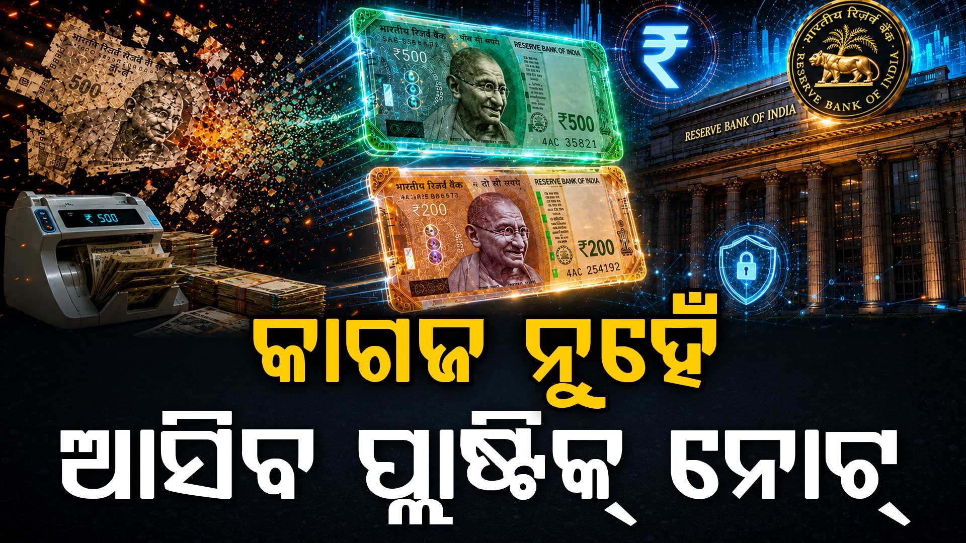 କାଗଜ ନୁହେଁ, ବଜାରକୁ ଆସିପାରେ ପ୍ଲାଷ୍ଟିକ୍‌ ନୋଟ୍‌ ! RBI କରୁଛି ବଡ଼ ପ୍ଲାନ୍‌