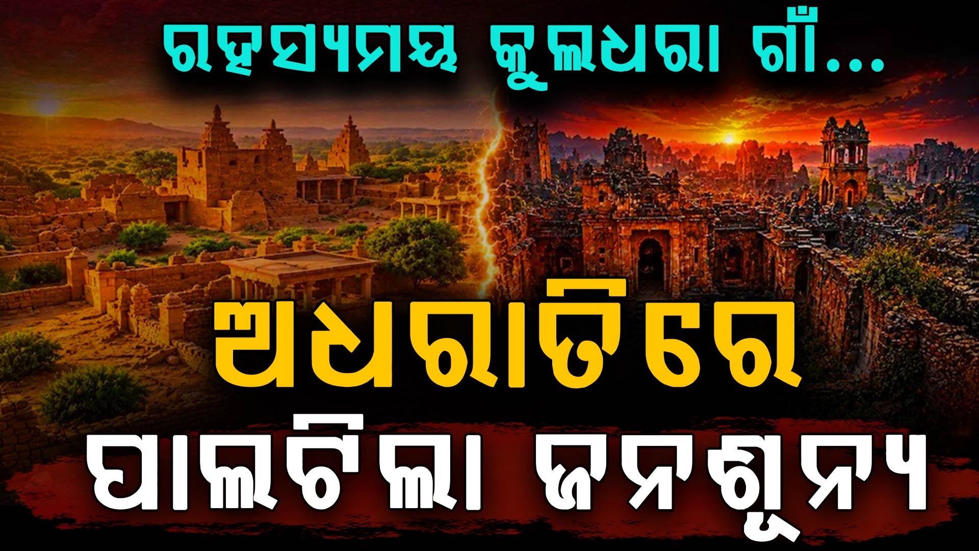 ଏ କାହାଣୀ କୁଲଧରାର...ରାତାରାତି ଖାଲି ହୋଇଯାଇଥିଲା ଗାଁ, ମିଳିଥିଲା ଅଭିଶାପ