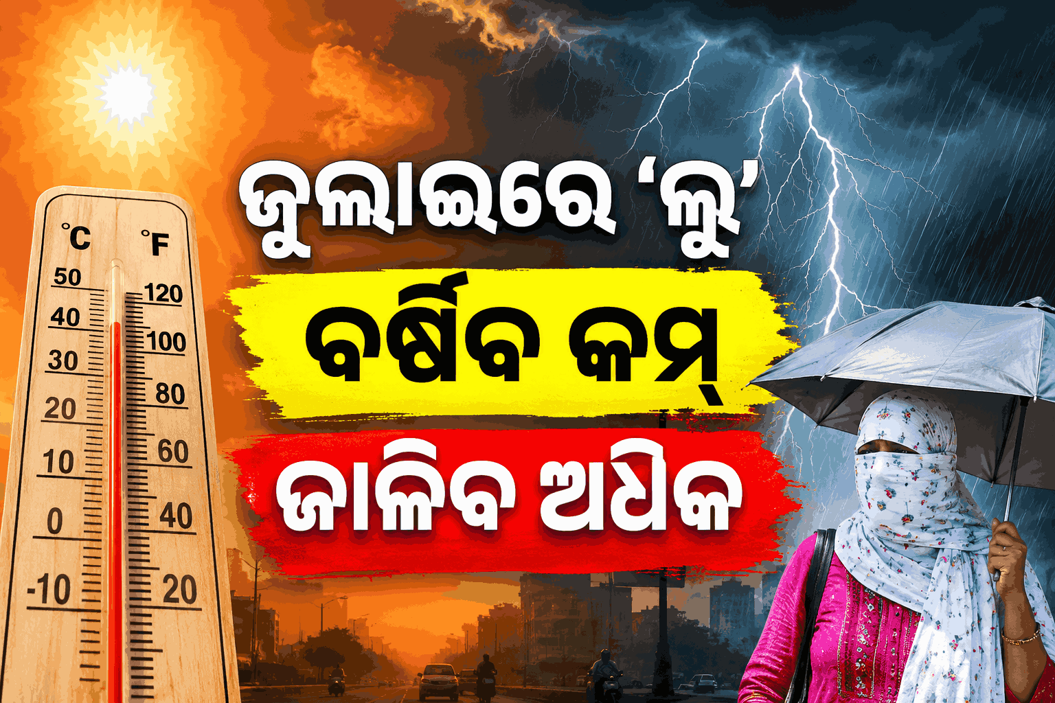 ବିଳମ୍ବରେ ଆସିବ ମୌସୁମୀ, ୧୦ ବର୍ଷ ପରେ ହେବ କମ୍ ବର୍ଷା; ଜୁଲାଇରେ ଜାଳିବ ଖରା