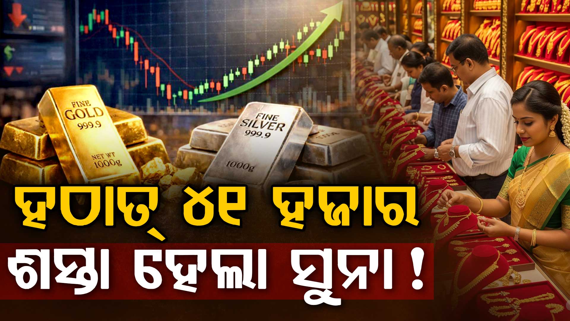 ମାସ ଶେଷରେ କମିଲା ସୁନା ଓ ରୁପା ଦାମ୍, ସର୍ବୋଚ୍ଚ ମୂଲ୍ୟଠାରୁ ୧.୯୦ ଲକ୍ଷ ଶସ୍ତା ହୋଇଛି...