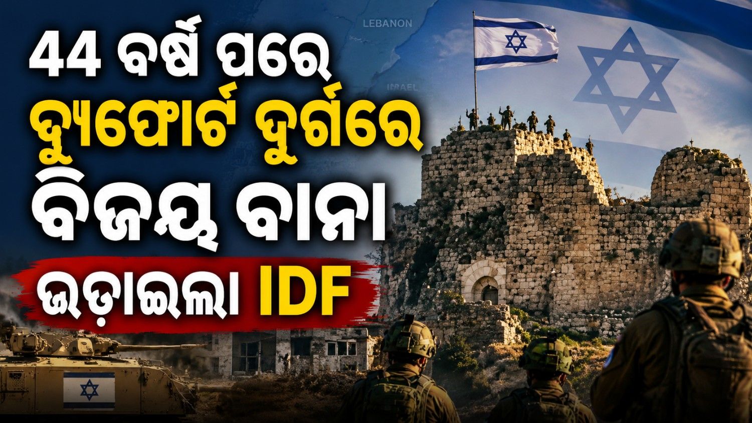 ଐତିହାସିକ ବ୍ୟୁଫୋର୍ଟ ଦୁର୍ଗରେ ଉଡ଼ିଲା ଇସ୍ରାଏଲ ବିଜୟ ବାନା; କଣ ରହିଛି ଏହାର ଇତିହାସ?  