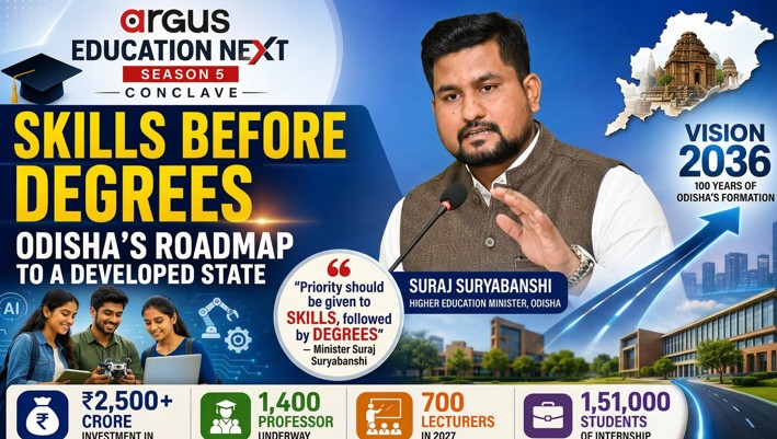 Argus Education Conclave: Odisha Higher Education Minister Bats for Skills Before Degrees, Outlines Roadmap for a Developed State