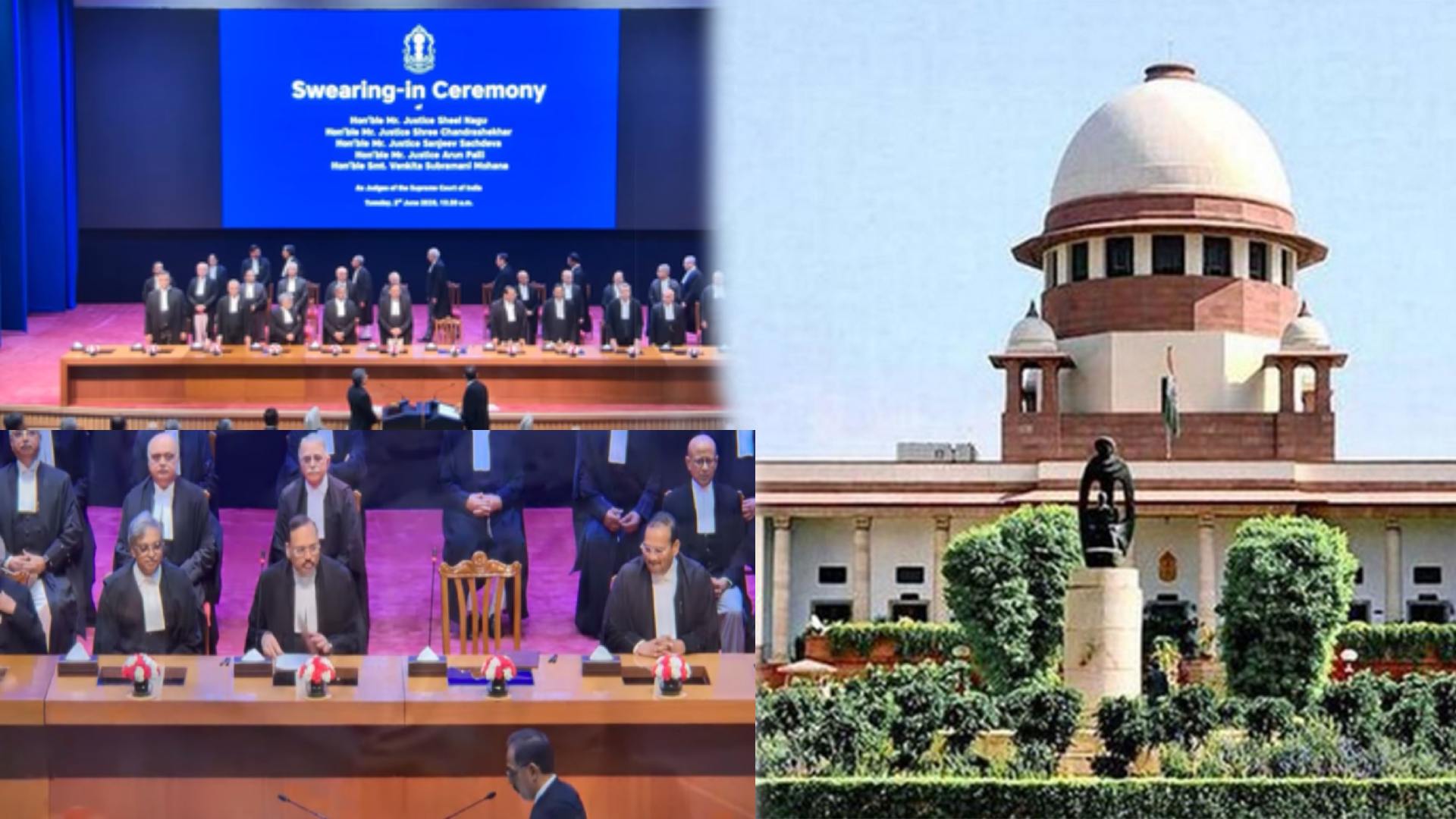 CJI Surya Kant Swears In Five New Supreme Court Judges