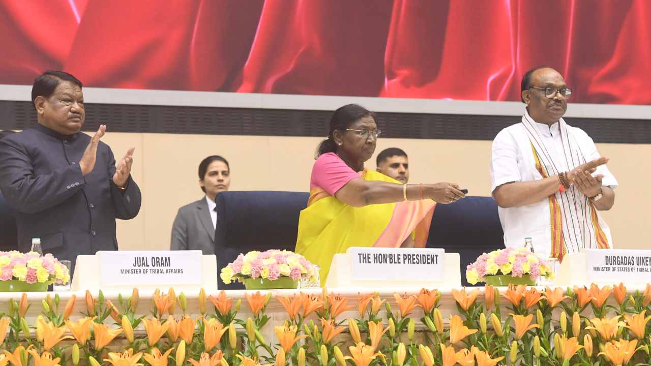 President Droupadi Murmu Inaugurates National Tribal Development Conclave in New Delhi 