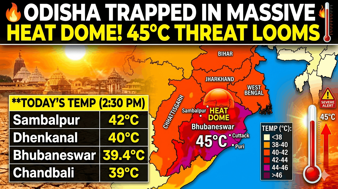 Heatwave Alert: Odisha May Sizzle at Over 47°C Till June 14 Despite Kerala Monsoon Onset, Warn Weather Models| Exclusive