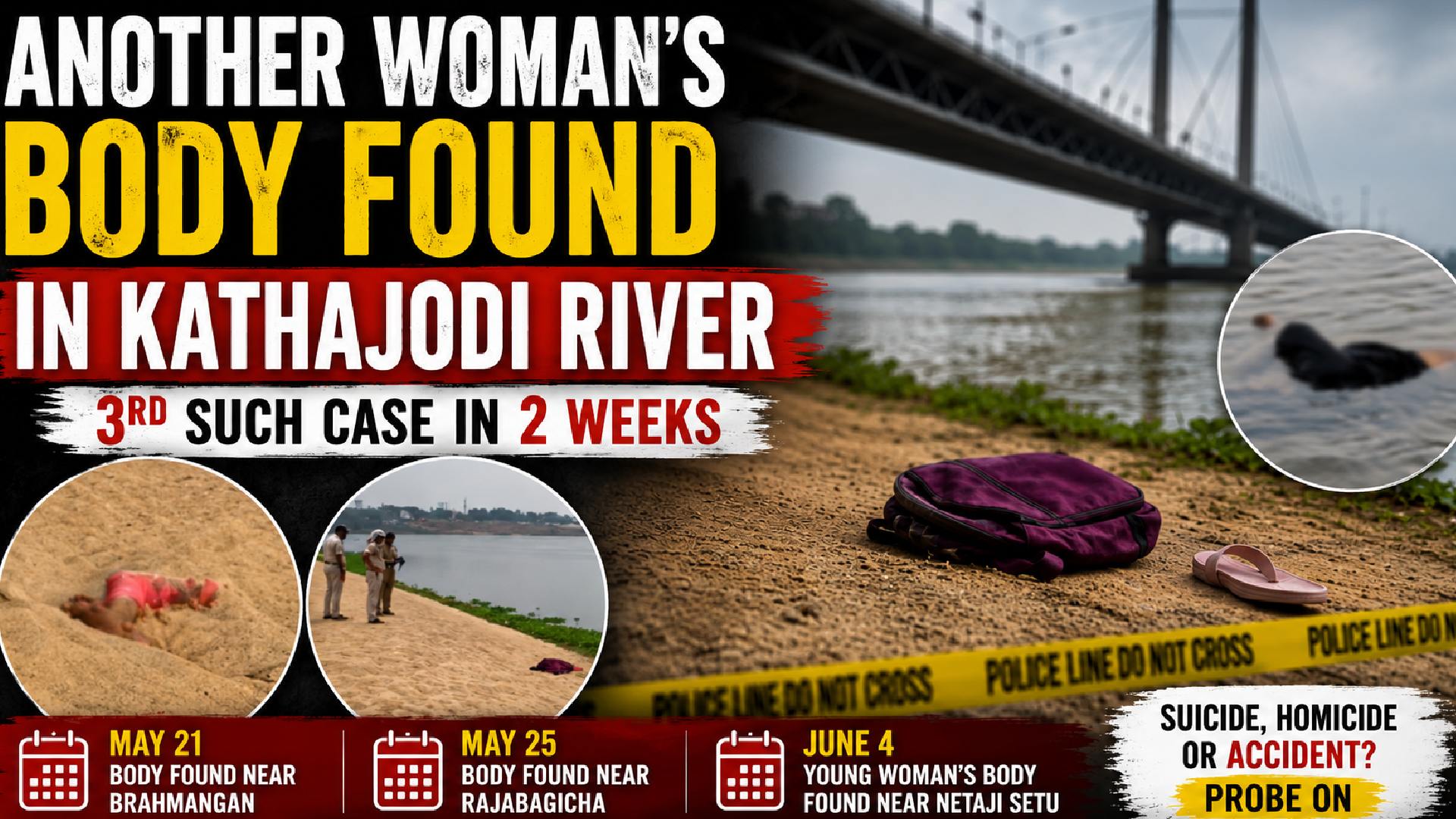 Woman's Body Recovered From Kathajodi River In Cuttack; Third Such Incident In Recent Weeks