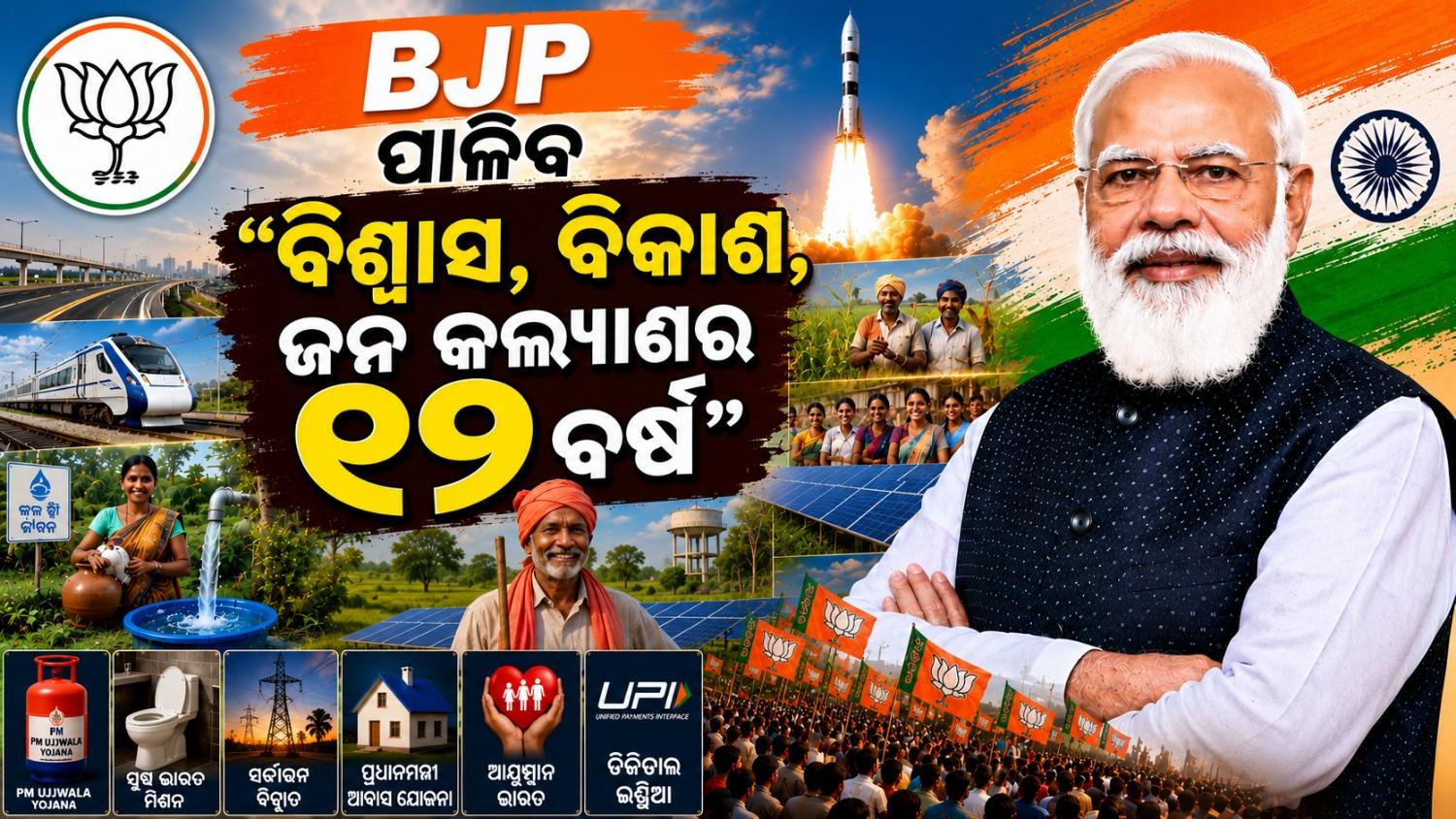 ବିଜେପି ପାଳିବ ମୋଦି ସରକାରଙ୍କ ୧୨ ବର୍ଷ ପୂର୍ତ୍ତି; ପ୍ରସ୍ତୁତ ହୋଇସାରିଛି ସମ୍ପୂର୍ଣ୍ଣ ଯୋଜନା