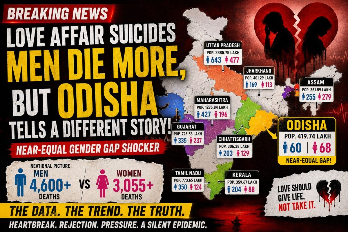 Love Affair Suicides in India: Why Men Die More Often, But Odisha Tells a Different Story| Exclusive