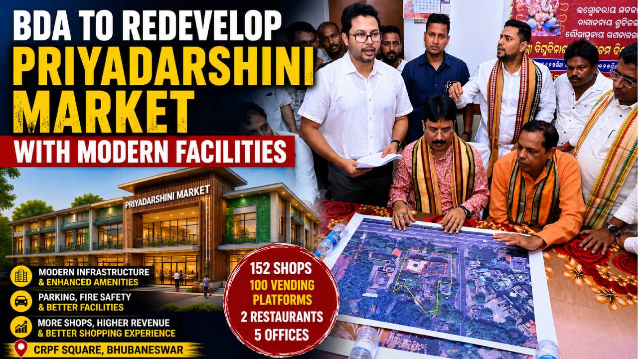 Bhubaneswar: BDA to Redevelop Priyadarshini Market with Modern Facilities