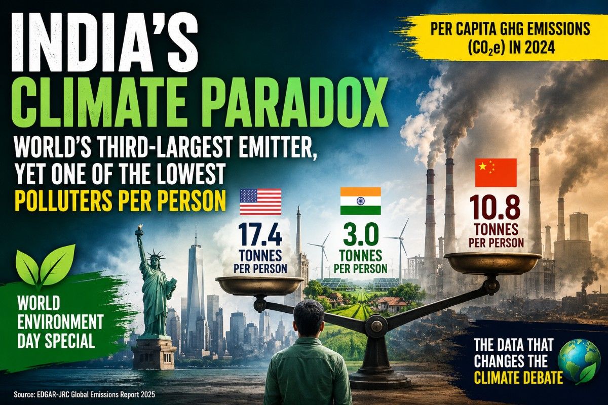 World Environment Day 2026 Special| Why India's Carbon Footprint Tells a Very Different Story Than China's or America's
