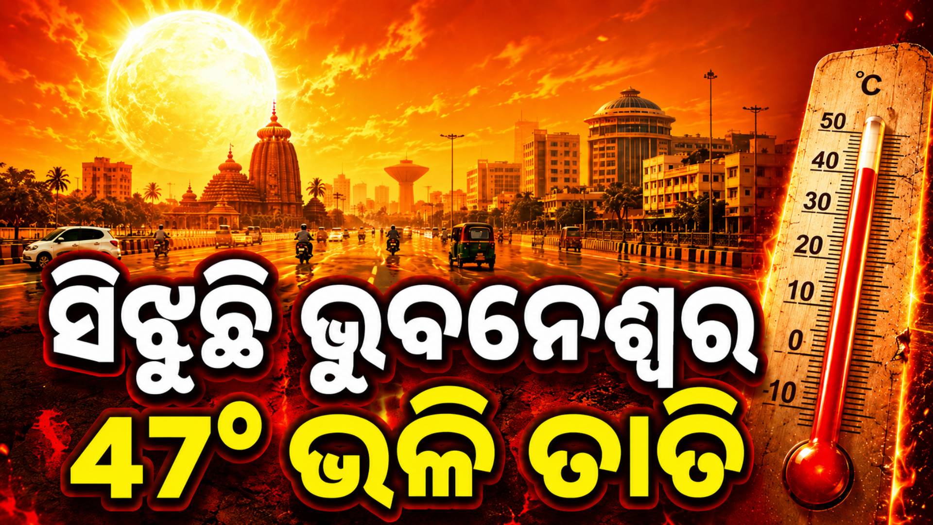 ଭୁବନେଶ୍ୱରରେ ଅସହ୍ୟ ଗୁଳୁଗୁଳି, ସକାଳ ୮:୩୦ ସୁଦ୍ଧା ୩୩° ତାପମାତ୍ରା, ଅନୁଭୂତି ୪୭° ଡିଗ୍ରୀ