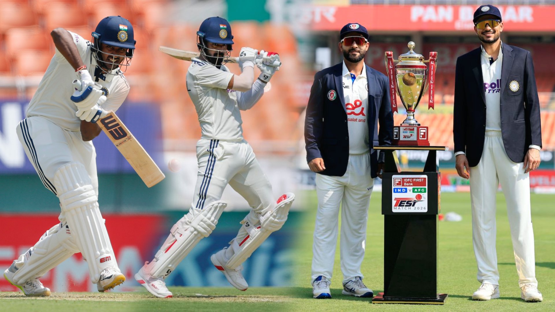 India Cruise to 96/1 at Lunch on Day 1 of One-Off Test; Rahul, Sudharsan Frustrate Afghanistan