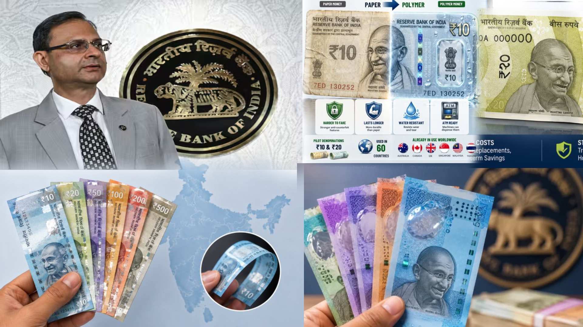 RBI Set to Pilot Plastic ₹10 and ₹20 Notes to Modernise India’s Cash System