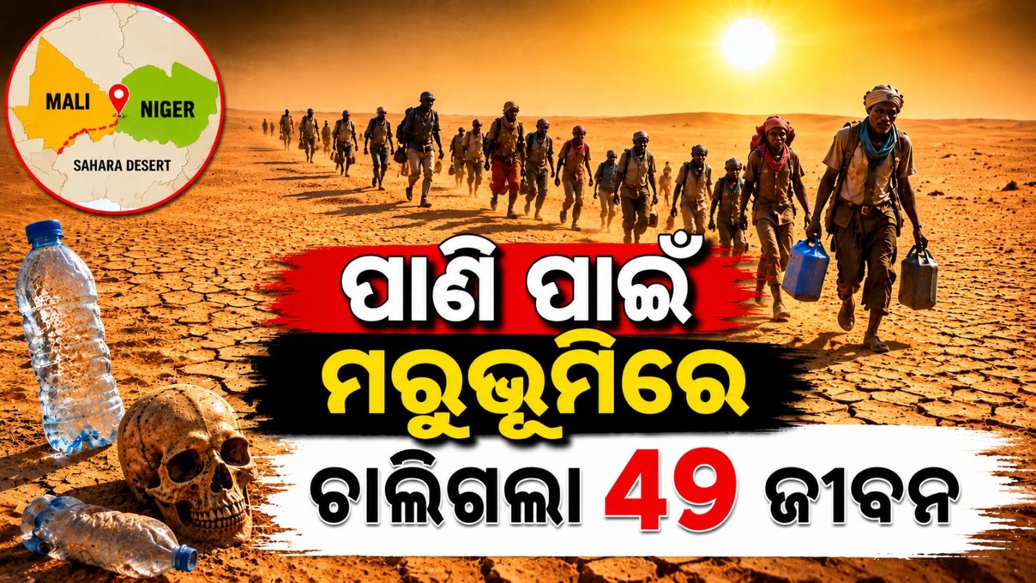 ଜୀବନ ନେଲା ସାହାରା; ପାଣି ପାଇଁ ଟଳିପଡିଲେ ୪୯! 