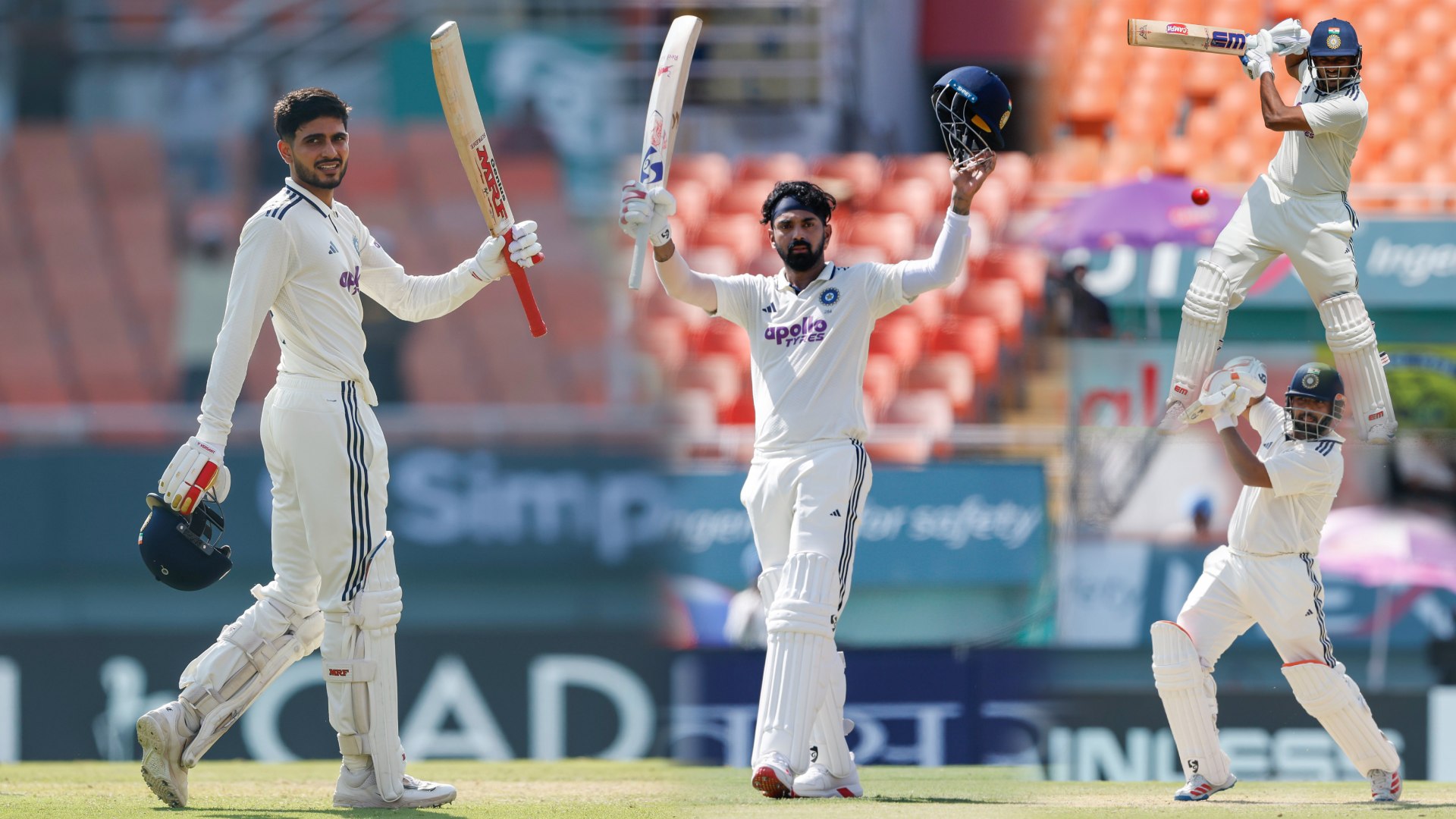 One-Off Test vs Afghanistan: Gill, Rahul Tons Guide India to Commanding 368/3 at Stumps on Day 1