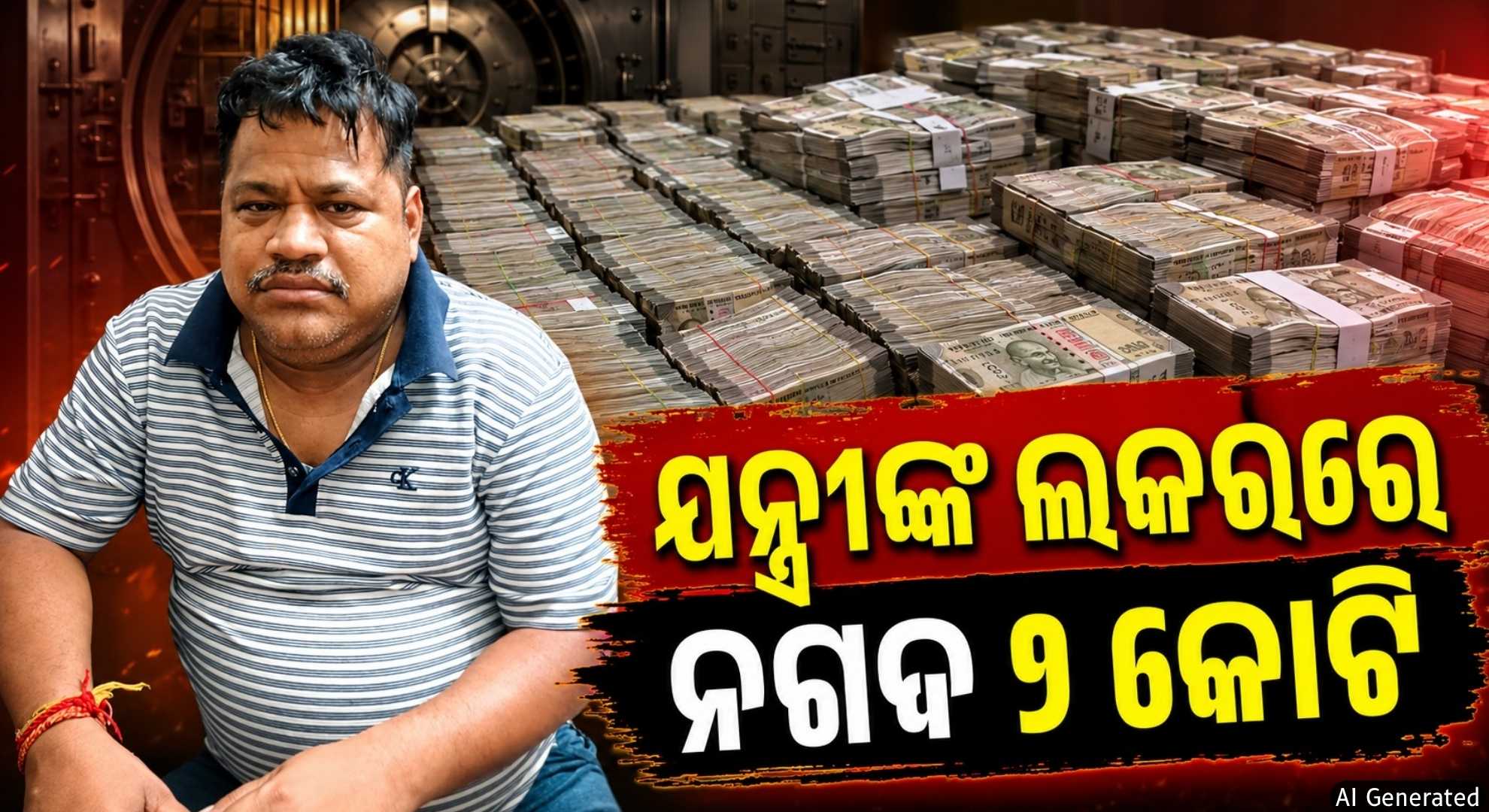 ଘରୁ ଅଢ଼େଇ ଲକ୍ଷ, ବ୍ୟାଙ୍କ ଲକର୍‌ରୁ ମିଳିଲା ନଗଦ ୨ କୋଟି; ଆଉ କେତେ ସମ୍ପତ୍ତି ରଖିଛନ୍ତି ITDA ଯନ୍ତ୍ରୀ ?