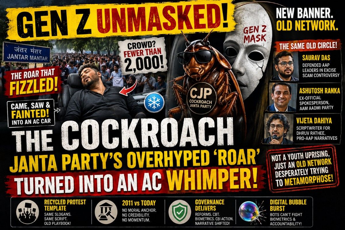 Gen Z Unmasked: Why the Cockroach Janta Party’s Overhyped 'Roar' Turned Into an AC Whimper| Analysis