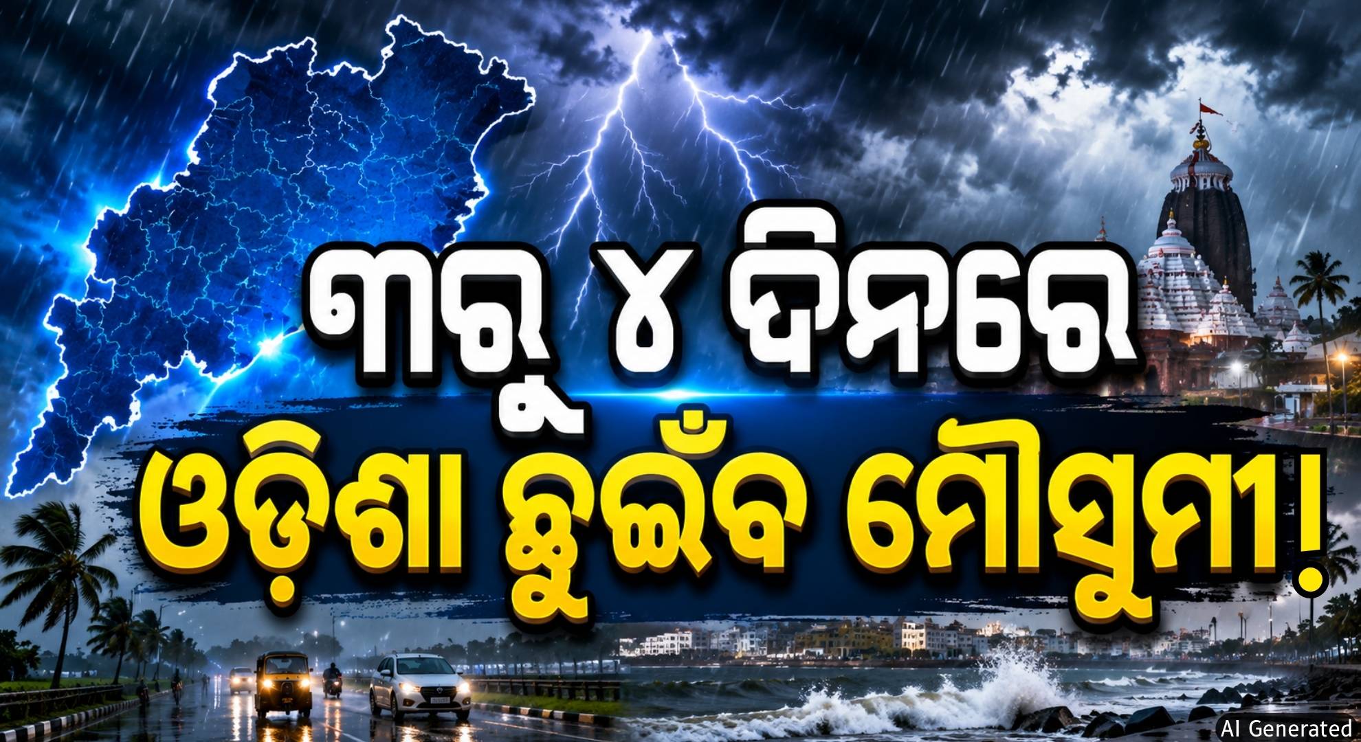 ୩ରୁ ୪ ଦିନରେ ମୌସୁମୀ ଓଡ଼ିଶା ଛୁଇଁବାକୁ ପାଗ ଅନୁକୂଳ; ମତ୍ସ୍ୟଜୀବୀଙ୍କୁ ସମୁଦ୍ର ମନା