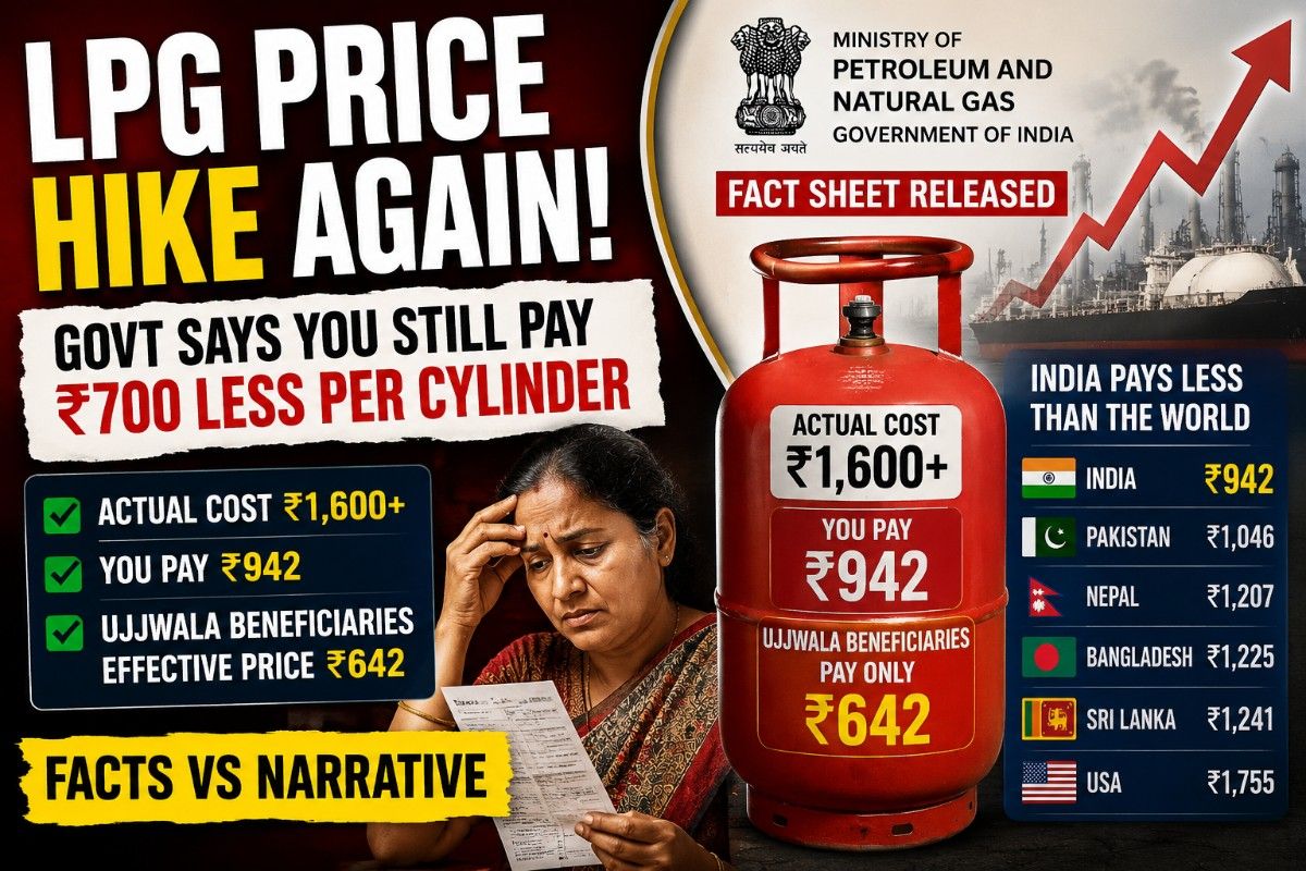 After Latest LPG Price Hike, Govt Releases Data Showing Indians Pay Far Less Than Global Cooking Gas Rates