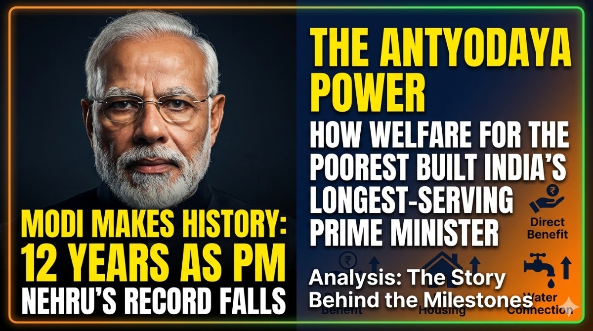 Nehru's 62-Year Record Falls: How Antyodaya Made Narendra Modi India's Longest-Serving Prime Minister| Analysis