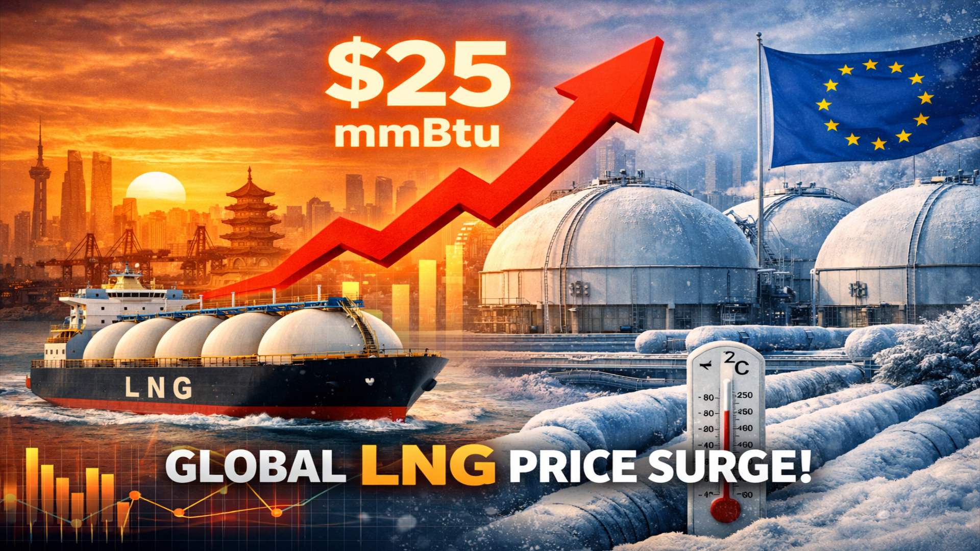 Global LNG Prices Expected to Rise on Strong Demand and Europe Storage Rebuild