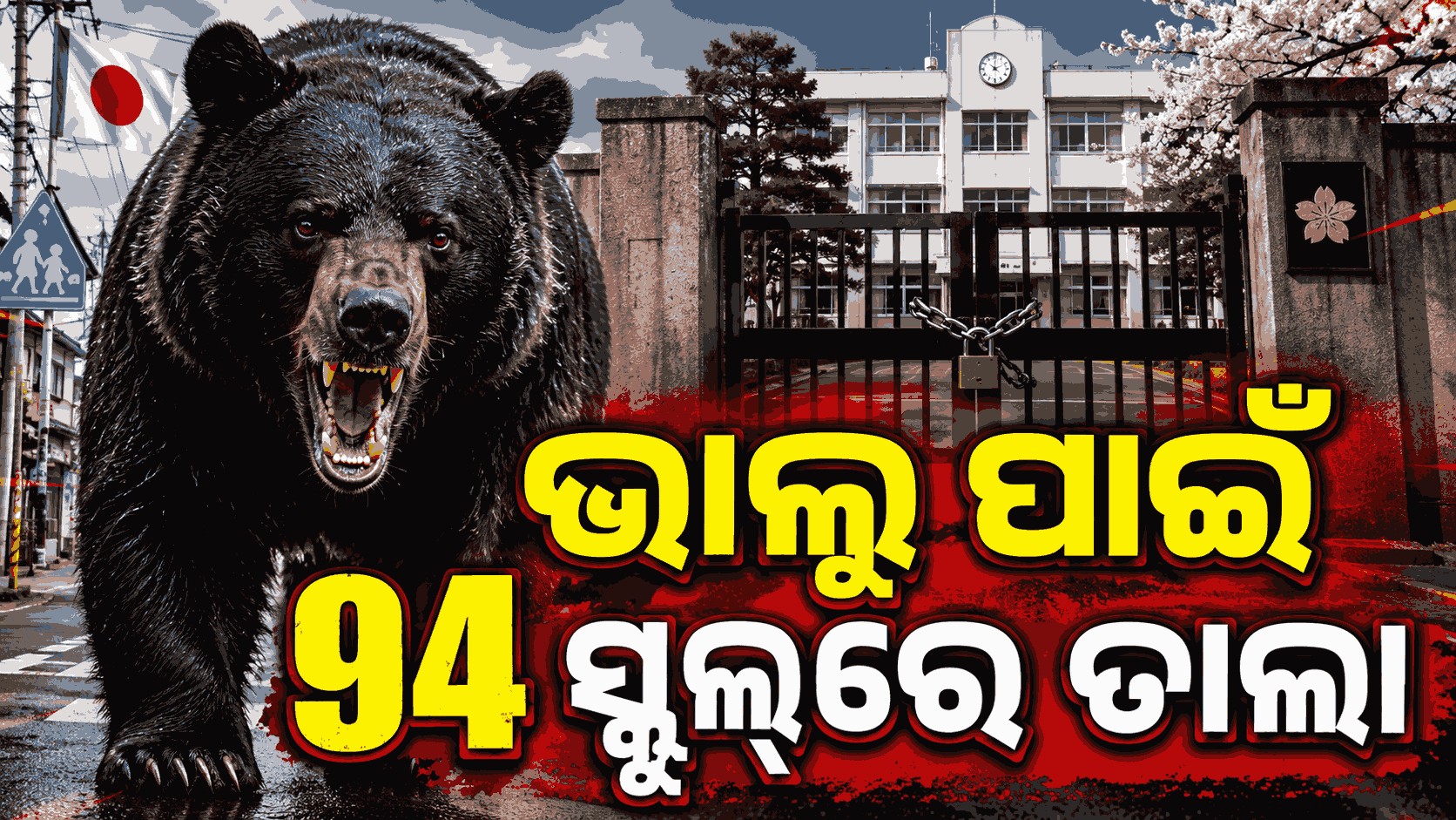 ପୁଣି ମାତିଲା ମଣିଷ ଖିଆ କଳା ଭାଲୁ, ଦୁଇ ଦିନ ପାଇଁ ସବୁ ସ୍କୁଲ୍ ଛୁଟି