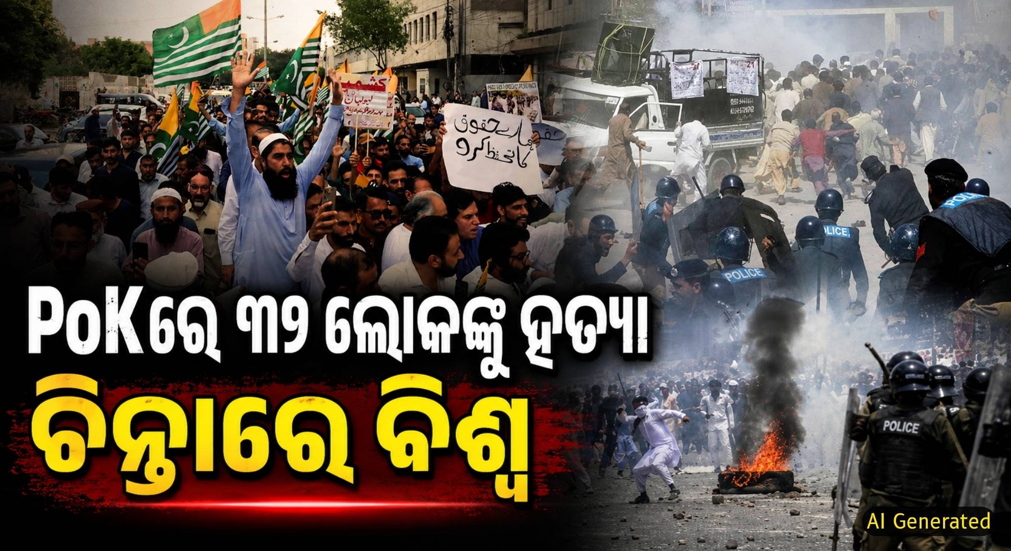 PoKରେ ବିକ୍ଷୋଭକାରୀଙ୍କ ଉପରେ ପାକ୍ ସେନାର ଗୁଳିମାଡ଼, ୩୦ରୁ ଅଧିକ ମୃତ