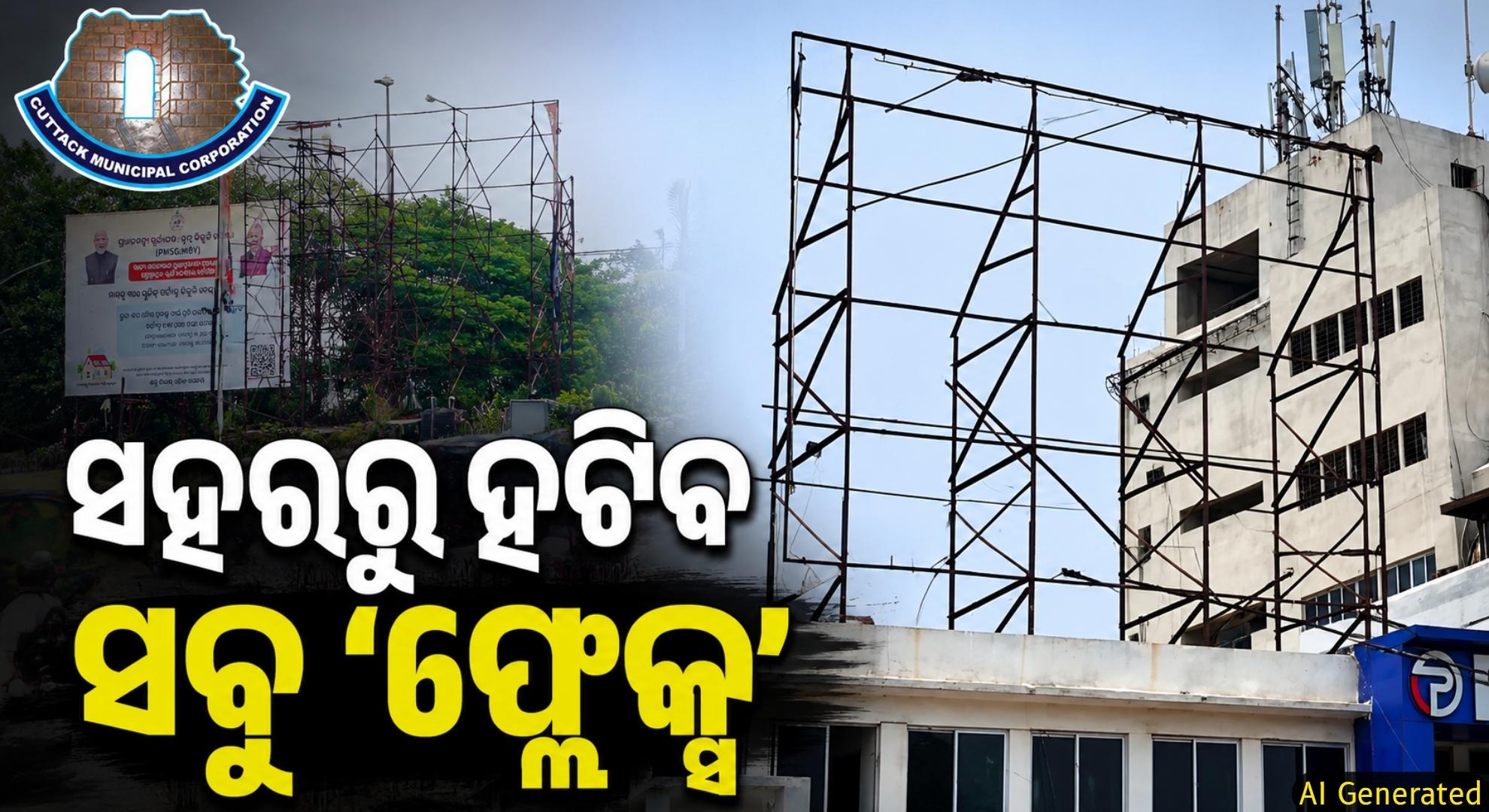 ହୋର୍ଡିଂ ହଟାଇବାକୁ ପ୍ରଶାସନ ଦେଲା ଡେଡଲାଇନ୍, ନ କାଢ଼ିଲେ କଡ଼ା କାର୍ଯ୍ୟାନୁଷ୍ଠାନ