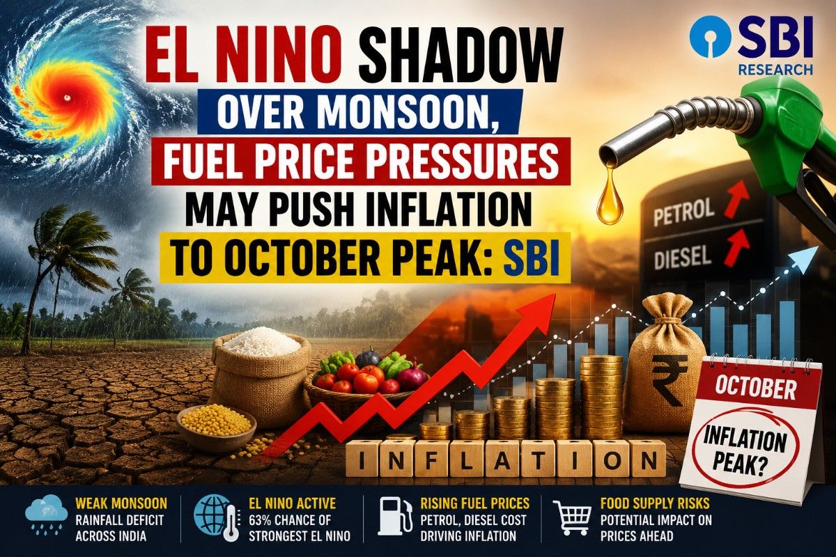 El Nino Shadow Over Monsoon, Fuel Price Pressures May Push Inflation to October Peak: SBI