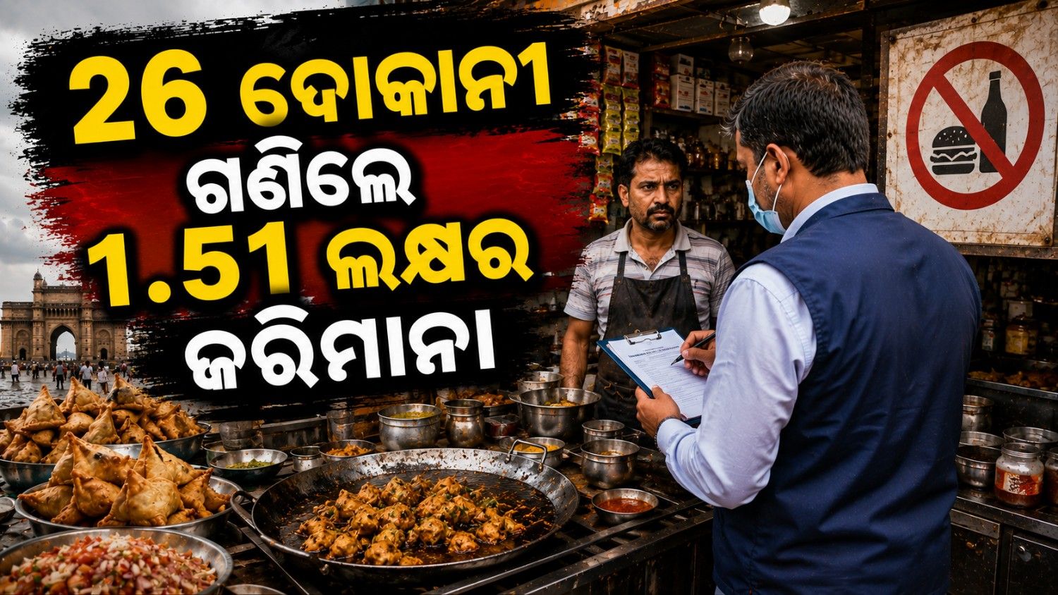 ମୁମ୍ବାଇରେ ୨୬ ଦୋକାନ ଉପରେ ୧.୫୧ ଲକ୍ଷର ଜରିମାନା ଲଗାଇଲା ଏଫଡ଼ିଏ; ଜାଣନ୍ତୁ କାହିଁକି