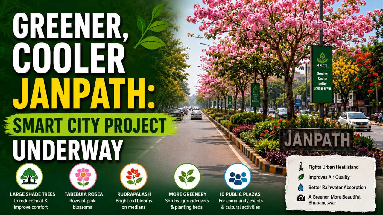 BSCL Launches Janpath Beautification Drive in Bhubaneswar