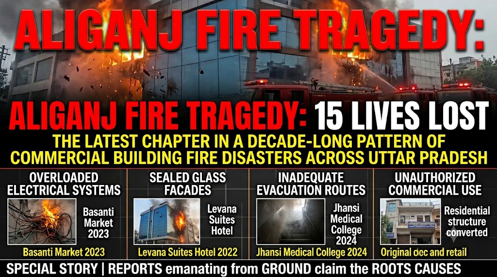 Aliganj Fire Tragedy: How a Decade of Inquiry Reports on UP Commercial Building Fires Warned of the Same Safety Lapses | Special Story
