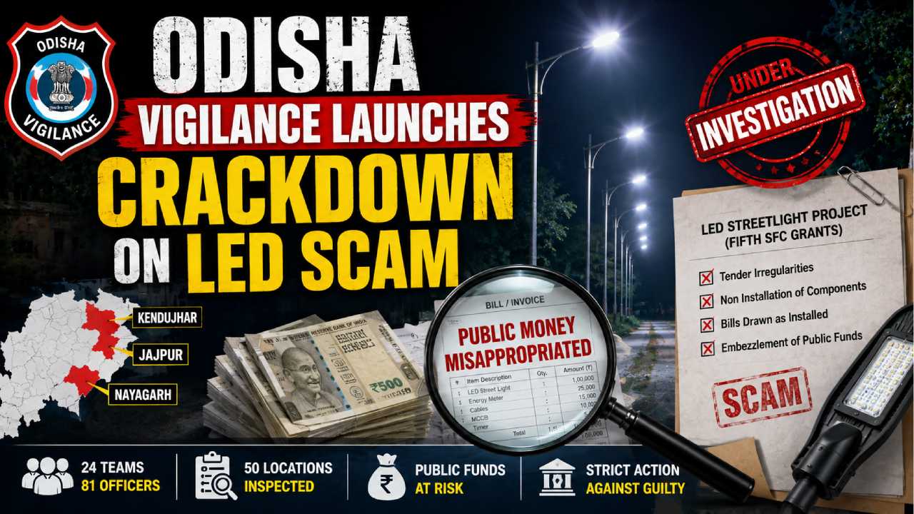 Odisha Vigilance Probes LED Streetlight Scam in Three Districts
