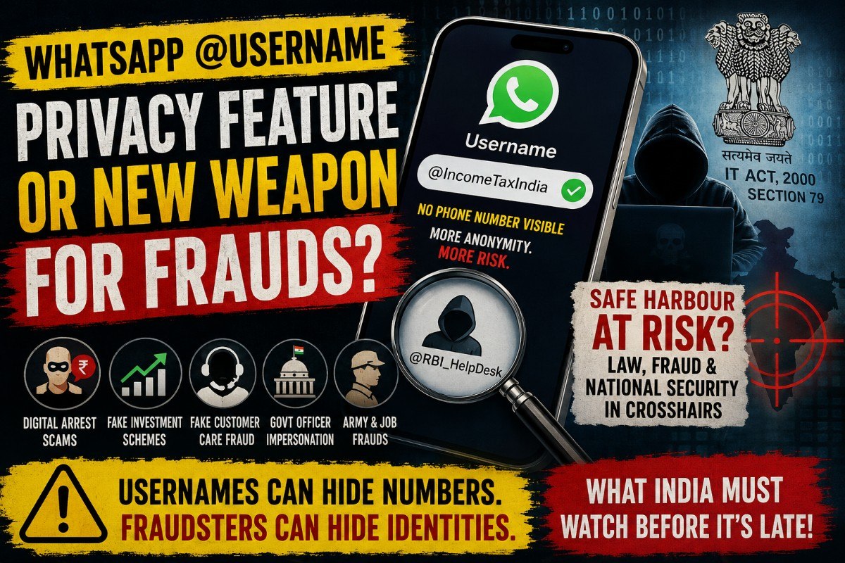 WhatsApp’s @Username Feature Faces Indian Legal Heat: Could Privacy Upgrade Become a New Weapon for Scammers? | Special Analysis