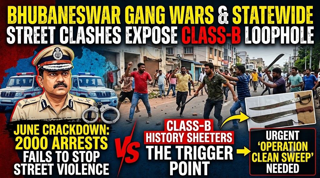 Odisha Police Needs Urgent 'Operation Clean Sweep': The Truth Behind Broad Daylight Bhubaneswar Gang Violence Drops Big Statewise Hint| Special Report