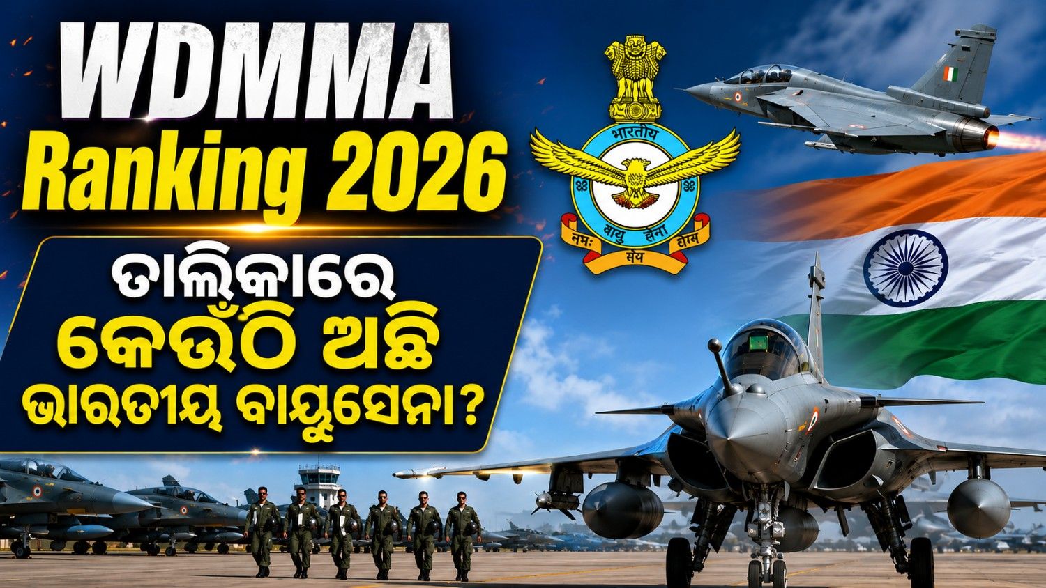 ପ୍ରକାଶ ପାଇଲା ଶକ୍ତିଶାଳୀ ବାୟୁସେନା ତାଲିକା; ପଛରେ ପଡ଼ିଗଲା ଚୀନ