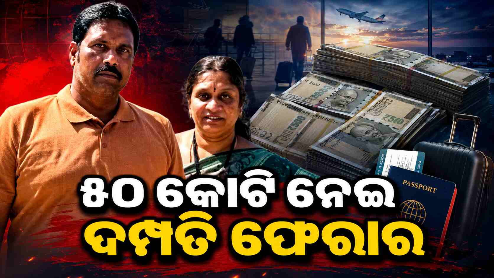 ହାଇଦ୍ରାବାଦ ଦମ୍ପତିଙ୍କ ବଡ଼ ଜାଲିଆତି, ୫୦ କୋଟି ନେଇ ବିଦେଶ ଗାୟବ