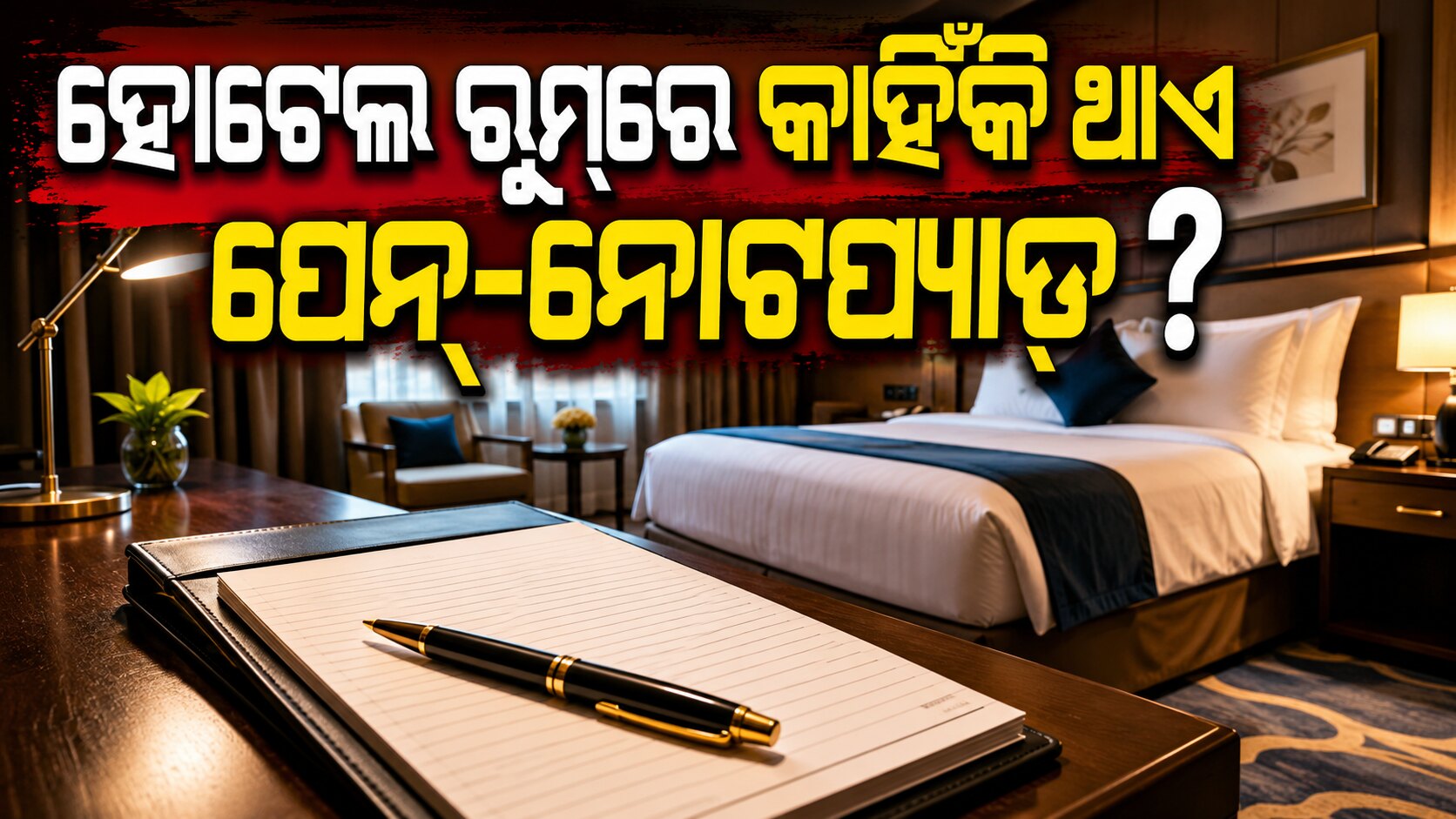 ହୋଟେଲ ରୁମ୍ରେ ଥିବା ପେନ୍-ନୋଟପ୍ୟାଡ୍ କେବଳ ସାଜସଜ୍ଜା ନୁହେଁ, ରହିଛି ବଡ଼ କାରଣ