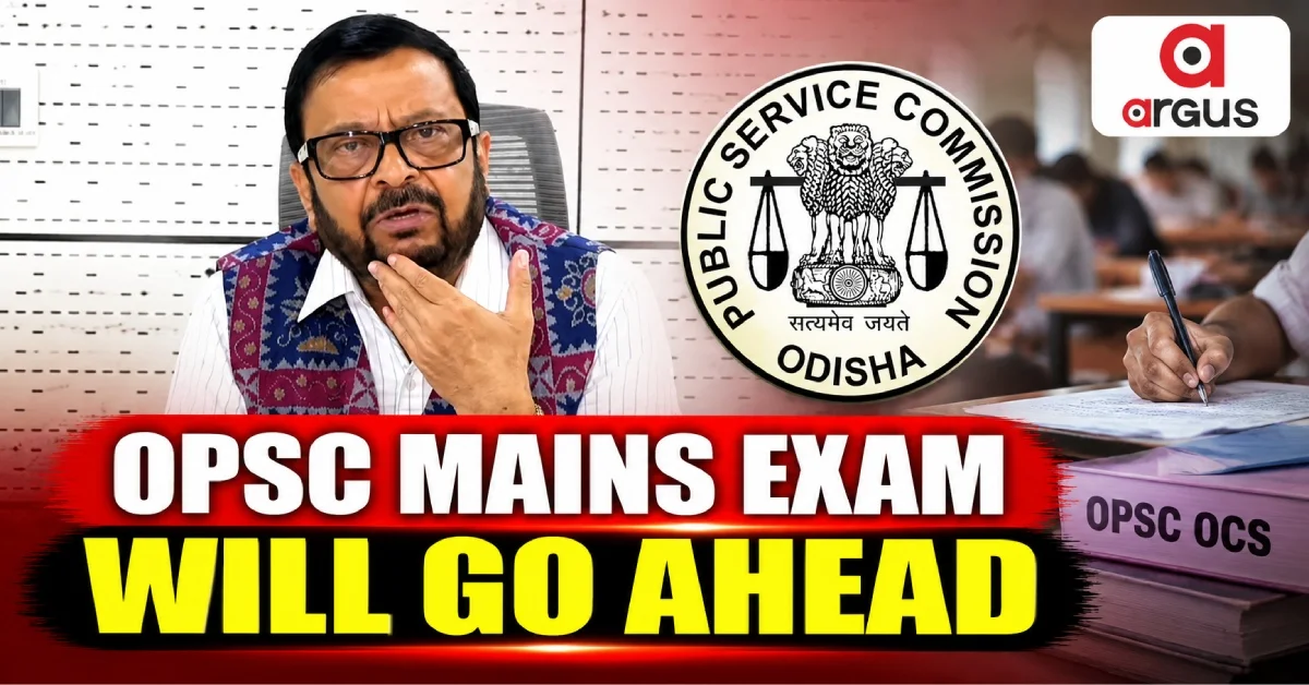 OPSC OCS Main exam will not be postponed despite Ganjam floods, says Suresh Pujari